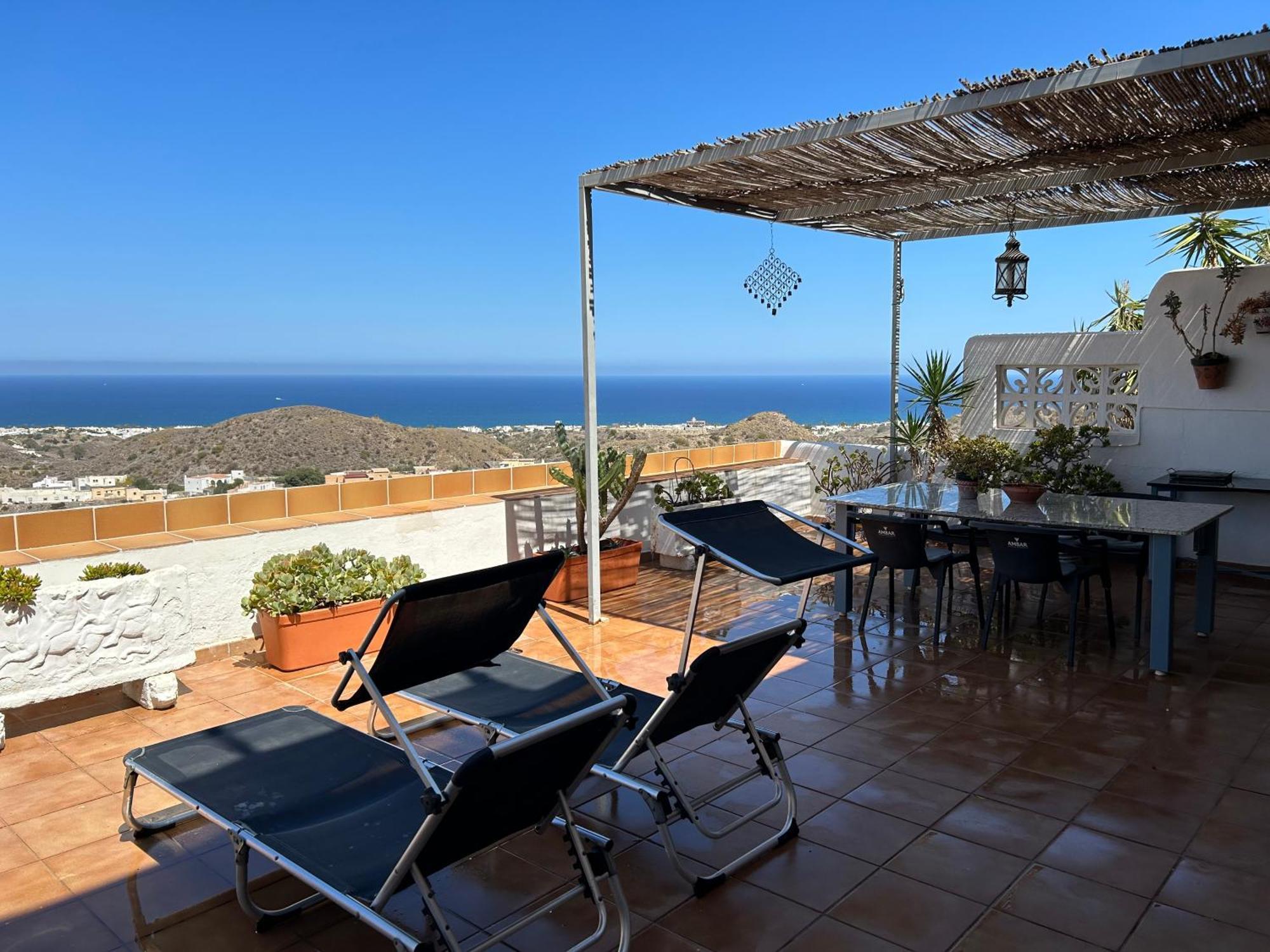 Apartment With A Great Terrace, Sea And Land Views Mojacar Ngoại thất bức ảnh