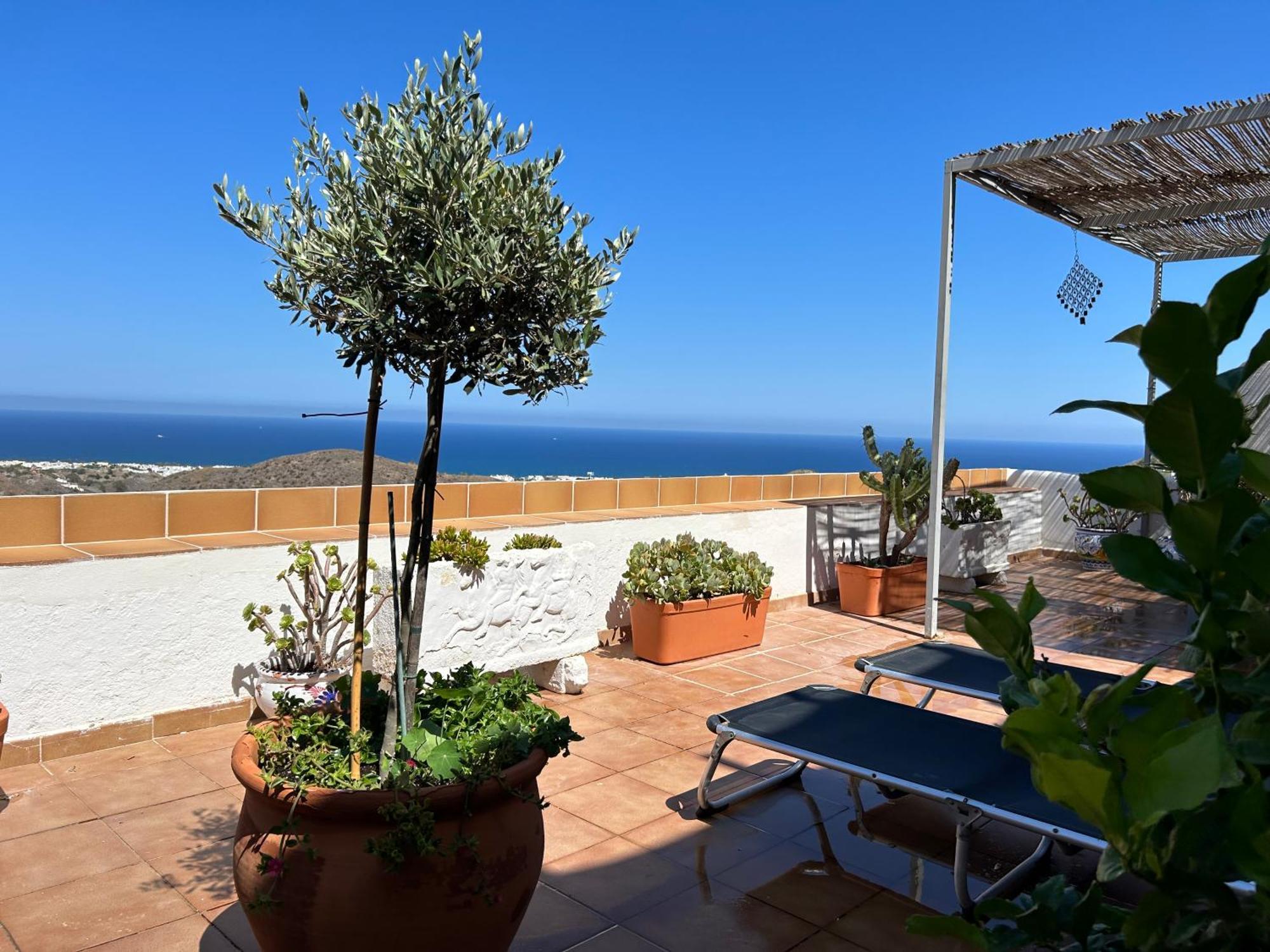Apartment With A Great Terrace, Sea And Land Views Mojacar Ngoại thất bức ảnh